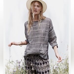 Madewell Tidal Wave Crew Neck Lightweight Sweater